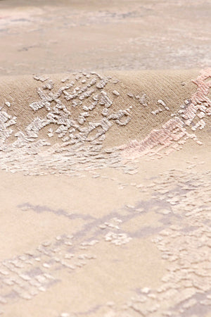 Pasargad Modern Collection Hand-Loomed Silk & Wool Area Rug PRJ-4 8x10-PASARGAD