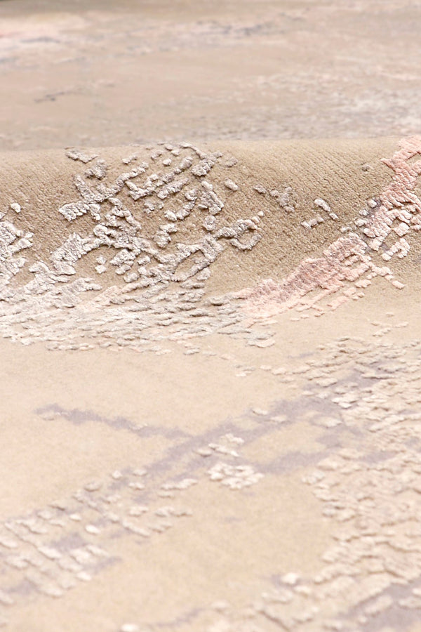 Pasargad Modern Collection Hand-Loomed Silk & Wool Area Rug PRJ-4 8x10-PASARGAD