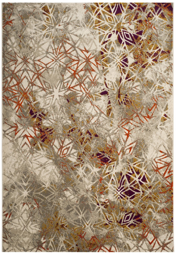 Porcello Power Loomed Rug: Bold Abstract Designs in Vibrant Colors for Elegant Home Décor