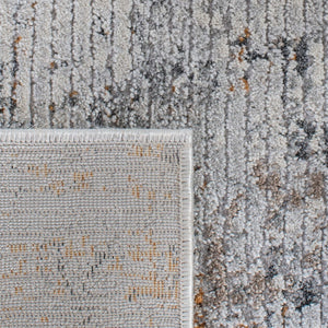 Princeton 858  Power Loomed Polyester Shrink & Viscose Rug Grey