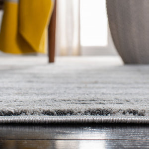 Princeton 858  Power Loomed Polyester Shrink & Viscose Rug Cream / Grey