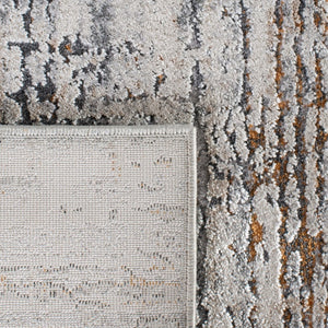 Princeton 858  Power Loomed Polyester Shrink & Viscose Rug Cream / Grey