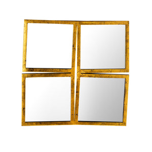 Pasargad Nico Clear & Gold Iron Wall Mirror PRR-002-PASARGAD