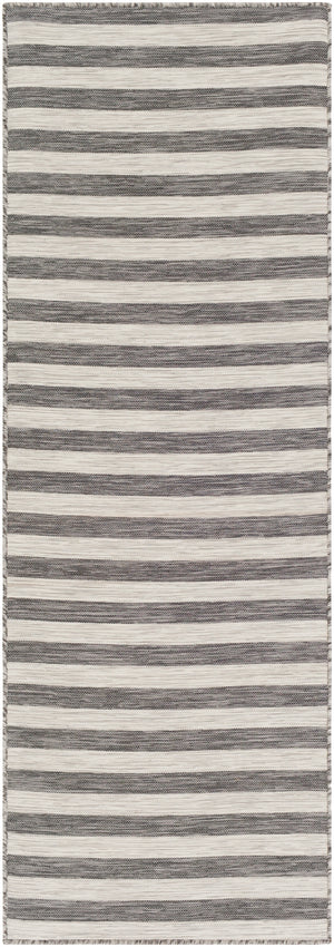 Pasadena PSA-2304 Cottage Polypropylene Rug PSA2304-2773 Light Gray, White, Medium Gray, Black 100% Polypropylene 2'7" x 7'3"