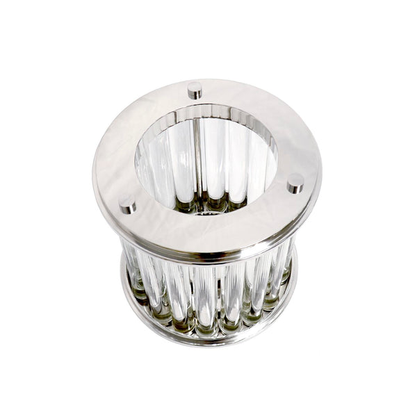 Pasargad Lucian Lucite & Stainless Steel Hurricane PSAB-684S-PASARGAD