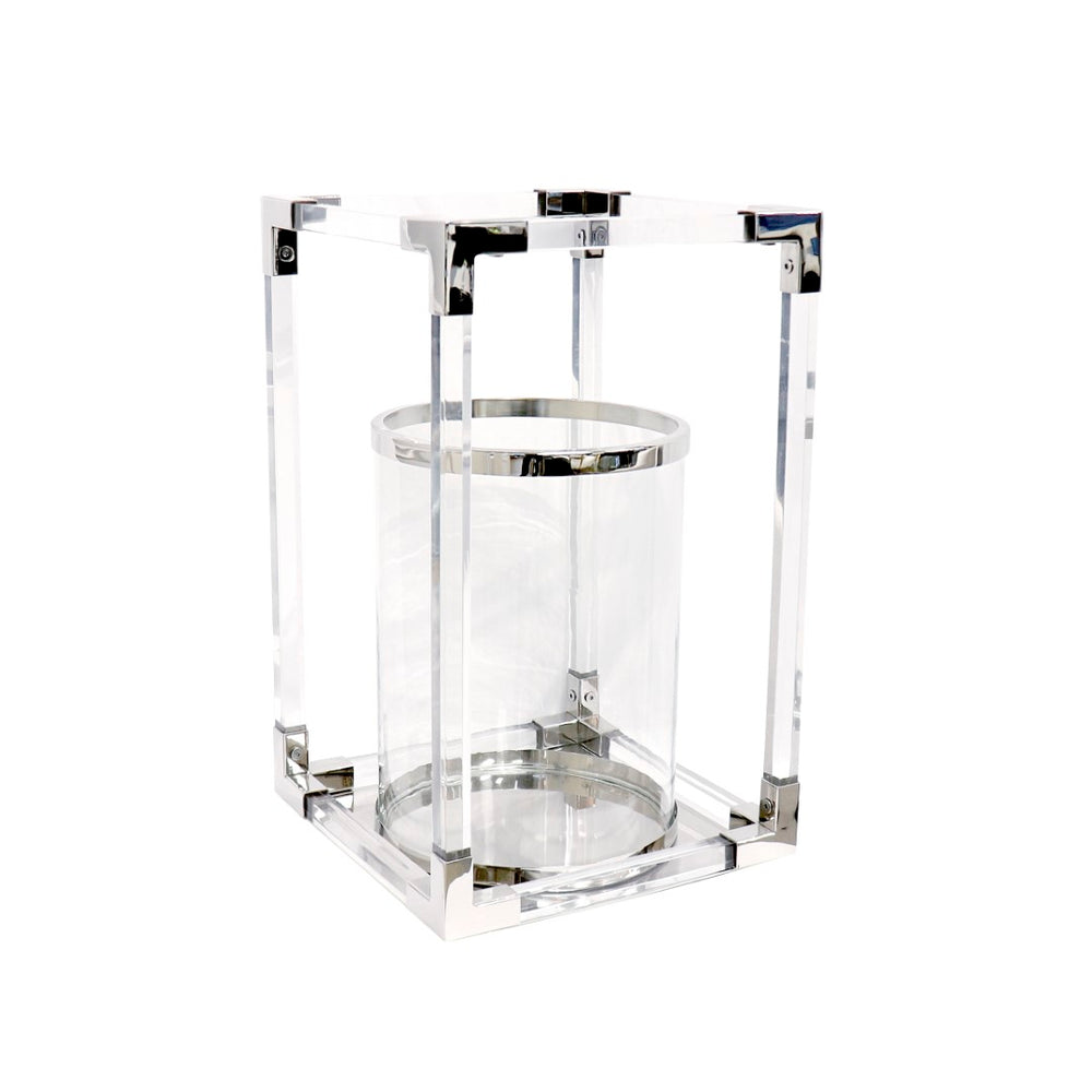 Pasargad Soren Stainless Steel & Lucite Lantern PSAE-061L-PASARGAD