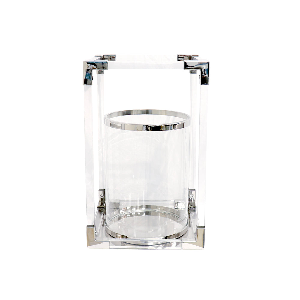 Pasargad Soren Stainless Steel & Lucite Lantern PSAE-061L-PASARGAD
