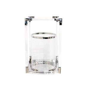 Pasargad Soren Stainless Steel & Lucite Lantern PSAE-061L-PASARGAD
