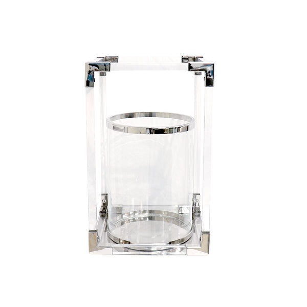 Pasargad Soren Stainless Steel & Lucite Lantern PSAE-061L-PASARGAD