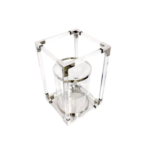 Pasargad Soren Stainless Steel & Lucite Lantern PSAE-061L-PASARGAD
