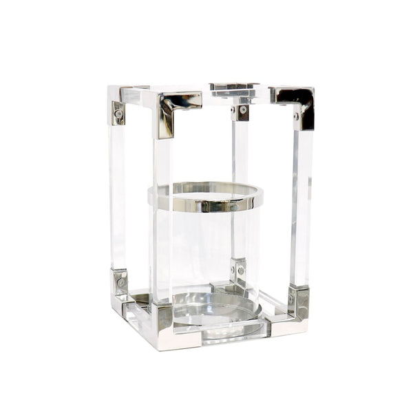 Pasargad Soren Stainless Steel & Lucite Lantern PSAE-061S-PASARGAD