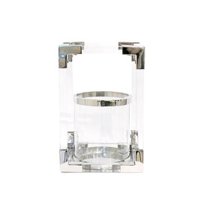 Pasargad Soren Stainless Steel & Lucite Lantern PSAE-061S-PASARGAD