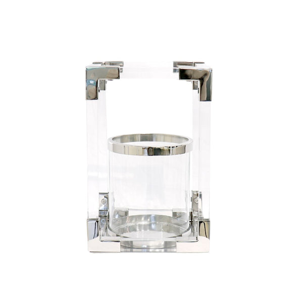 Pasargad Soren Stainless Steel & Lucite Lantern PSAE-061S-PASARGAD