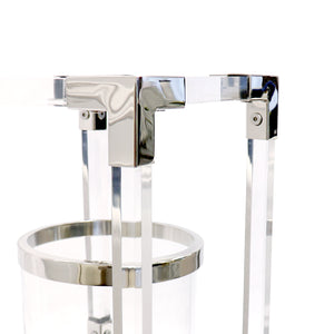 Pasargad Soren Stainless Steel & Lucite Lantern PSAE-061S-PASARGAD