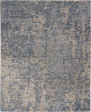 Nourison Ellora ELL04 Modern Handmade Knotted Indoor only Area Rug Graphite 8'6" x 11'6" 99446385031