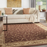 Nourison Somerset ST02 Traditional Machine Made Power-loomed Indoor Area Rug Brown 7'9" x 10'10" 99446047908