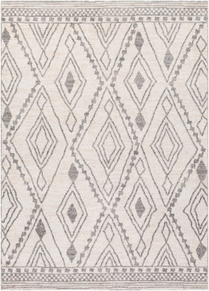 Positano PSN-2303 Global Polypropylene Rug PSN2303-71010 Charcoal, Medium Gray, Light Gray, Ivory, White 100% Polypropylene 7'10" x 10'