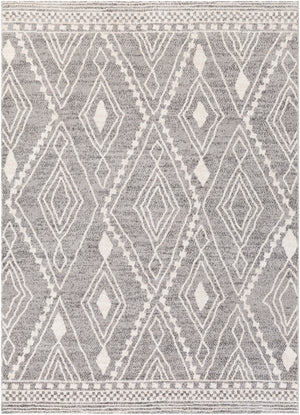 Positano PSN-2304 Global Polypropylene Rug PSN2304-71010 Charcoal, Medium Gray, Light Gray, Ivory, White 100% Polypropylene 7'10" x 10'