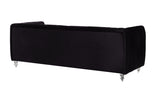 Kent Black Velvet Sofa