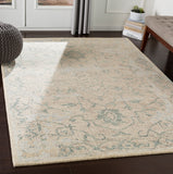 Piastrella PST-2303 Traditional Wool Rug PST2303-912 Dark Green, Sage, Medium Gray, Khaki, Cream 100% Wool 9' x 12'