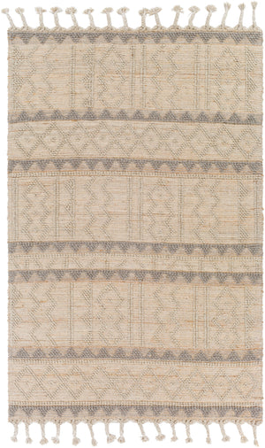 Preston PTN-2301 Global Jute, Wool Rug PTN2301-81012 Tan, Medium Gray 50% Jute, 50% Wool 8'10" x 12'