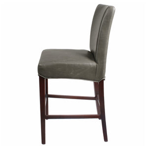 Milton Counter Stool - Elegant Bonded Leather Design with Sturdy Birch Frame and Contemporary Style