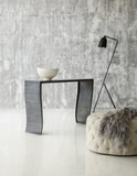 Hooker Furniture Melange Modern/Contemporary Sheet Metal and Onyx Everett Console Table 638-85320-WH