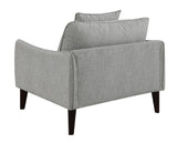 Porter Designs Asher Mid-Century Modern and a Half Modern Chair Gray 01-33C-03-5202