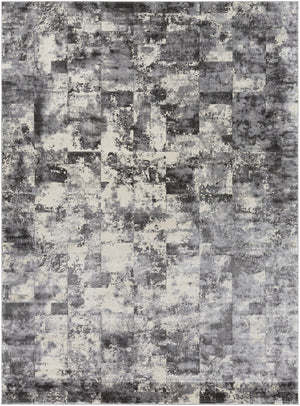 Pune PUN-2306 Modern Polypropylene, Polyester Rug PUN2306-710103 Charcoal, Black, Beige, Medium Gray 80% Polypropylene, 20% Polyester 7'10" x 10'3"