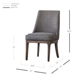 George Fabric Chair - Stylish Century Gray Upholstery with Comfort, Easy-Clean Design & Solid Support