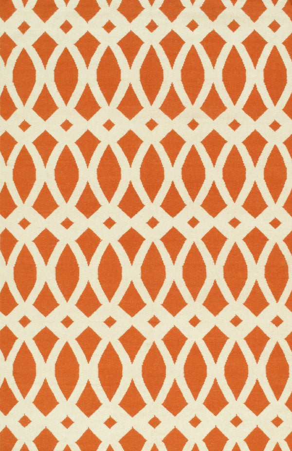 Pasargad Antique Kilim Collection Rust Lamb's Wool Area Rug PVCD-10364 2X3-PASARGAD