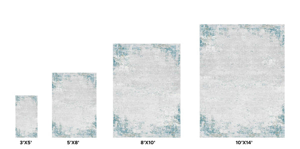 Pasargad Stella Design Power Loom Area Rug PVHA-41 5x8-PASARGAD