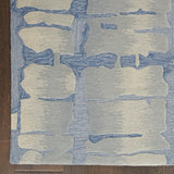 Nourison Symmetry SMM04 Artistic Handmade Tufted Indoor Area Rug Blue/Grey 7'9" x 9'9" 99446495778