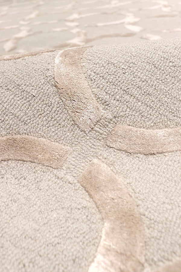 Pasargad Edgy Allover Edgy Bamboo Silk & Wool Rug pvny-18 5x8-PASARGAD