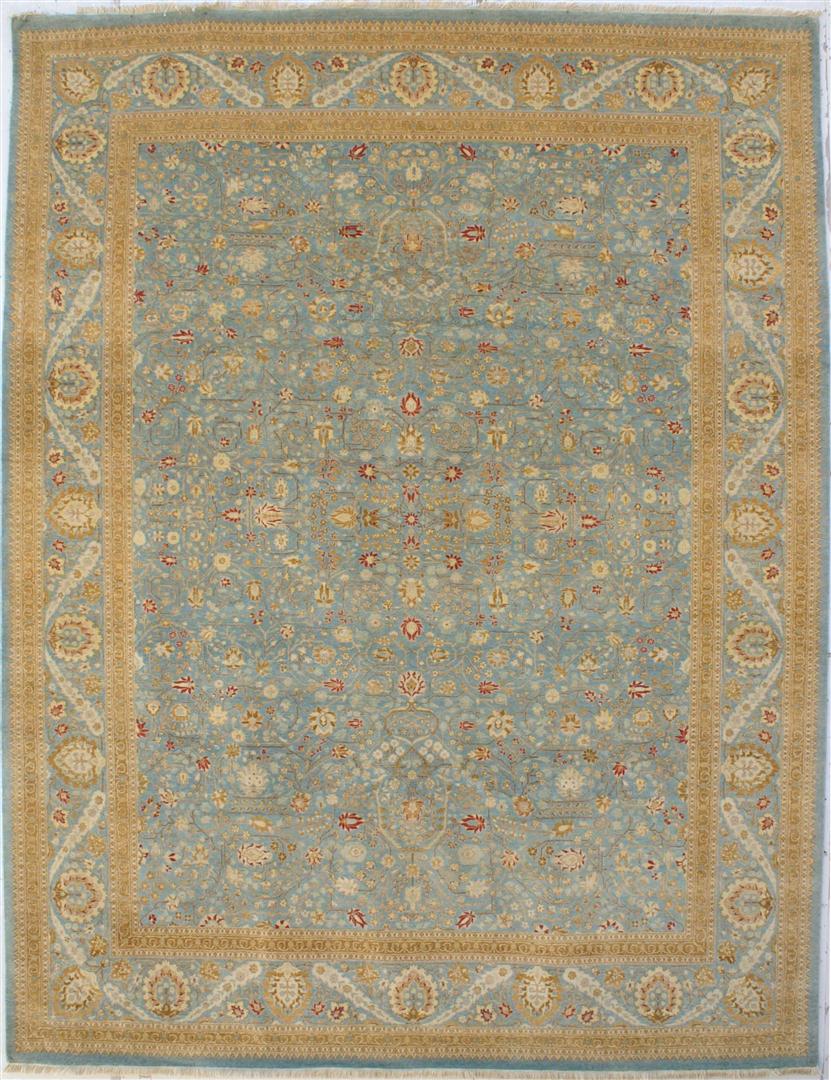 PVTMS1 Luxurious 100% Wool Pile Rectangle Rug from Pakistan - Elegant Home Décor Essential