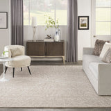 Nourison Michael Amini Ma30 Star SMR03 Glam Handmade Hand Tufted Indoor only Area Rug Taupe 9'9" x 13'9" 99446881670