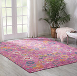 Nourison Passion PSN01 Bohemian Machine Made Power-loomed Indoor only Area Rug Fuchsia 9' x 12' 99446013453