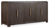 Curata Modern-Contemporary Buffet/Credenza In Rubberwood Solids With White Oak Veneers