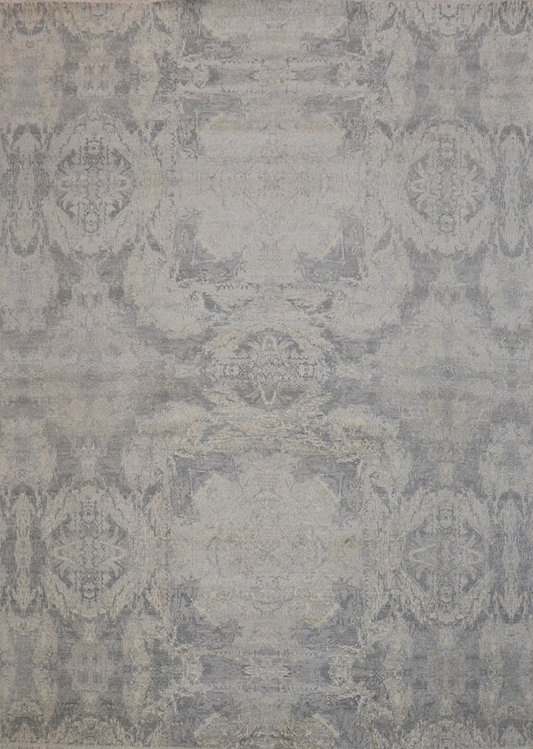 Pasargad Transitional Collection Hand-Knotted Silk & Wool Area Rug PWS-25 10X14-PASARGAD