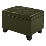 Julian Rectangular Bonded Leather Storage Ottoman