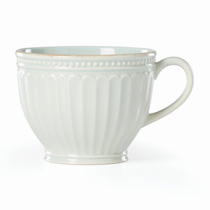 French Perle Groove 2-Piece Latte Mug Set