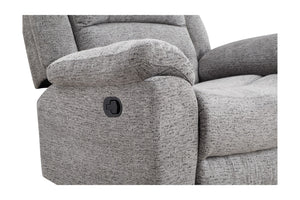 Porter Designs Ronan Soft Gray Chenille Transitional Recliner Gray 03-201C-11-8078