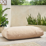 Cura?ao Outdoor Water Resistant 6'x3' Lounger Bean Bag, Tuscany Noble House