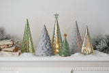 Wintery Woods™ Lit Mercury Glass Pine Tree - Set of 4 (Pine Tree only)