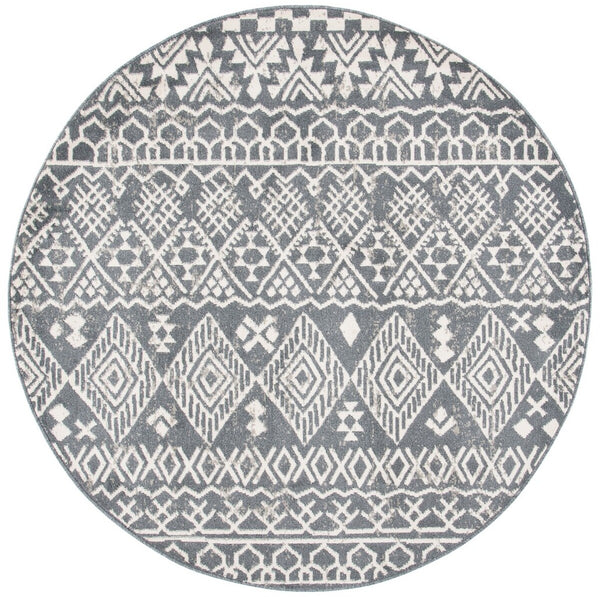 Safavieh Pyramid 205 Power Loomed 52% Polypropylene/11% Polyester/13% Latex Bohemian Rug PYR205A-9
