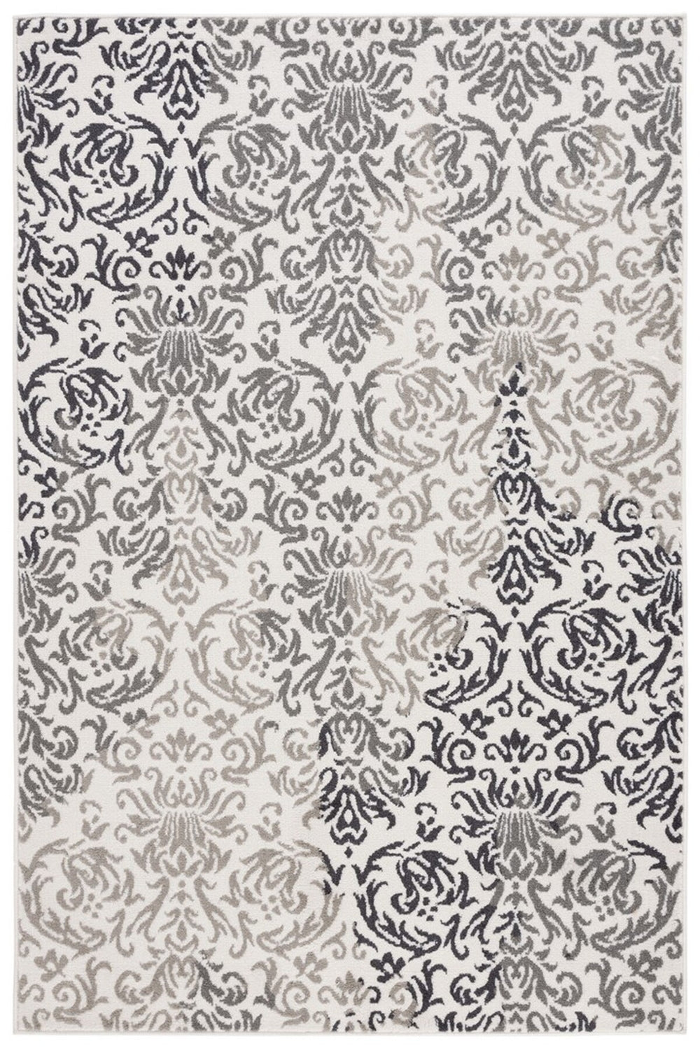 Safavieh Pyramid 210  Power Loomed Rug Ivory Grey / Charcoal PYR210A-9