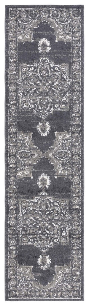 Safavieh Pyramid 214  Power Loomed Rug Charcoal / Ivory PYR214H-9