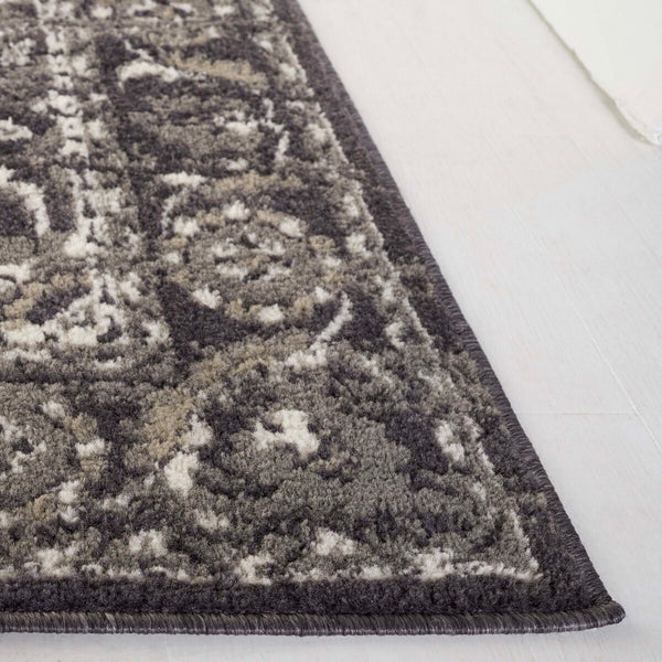 Safavieh Pyramid 214  Power Loomed Rug Charcoal / Ivory PYR214H-9