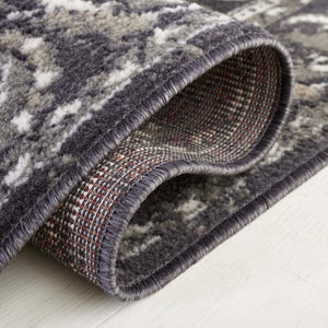 Safavieh Pyramid 214  Power Loomed Rug Charcoal / Ivory PYR214H-9