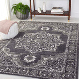 Safavieh Pyramid 214  Power Loomed Rug Charcoal / Ivory PYR214H-9